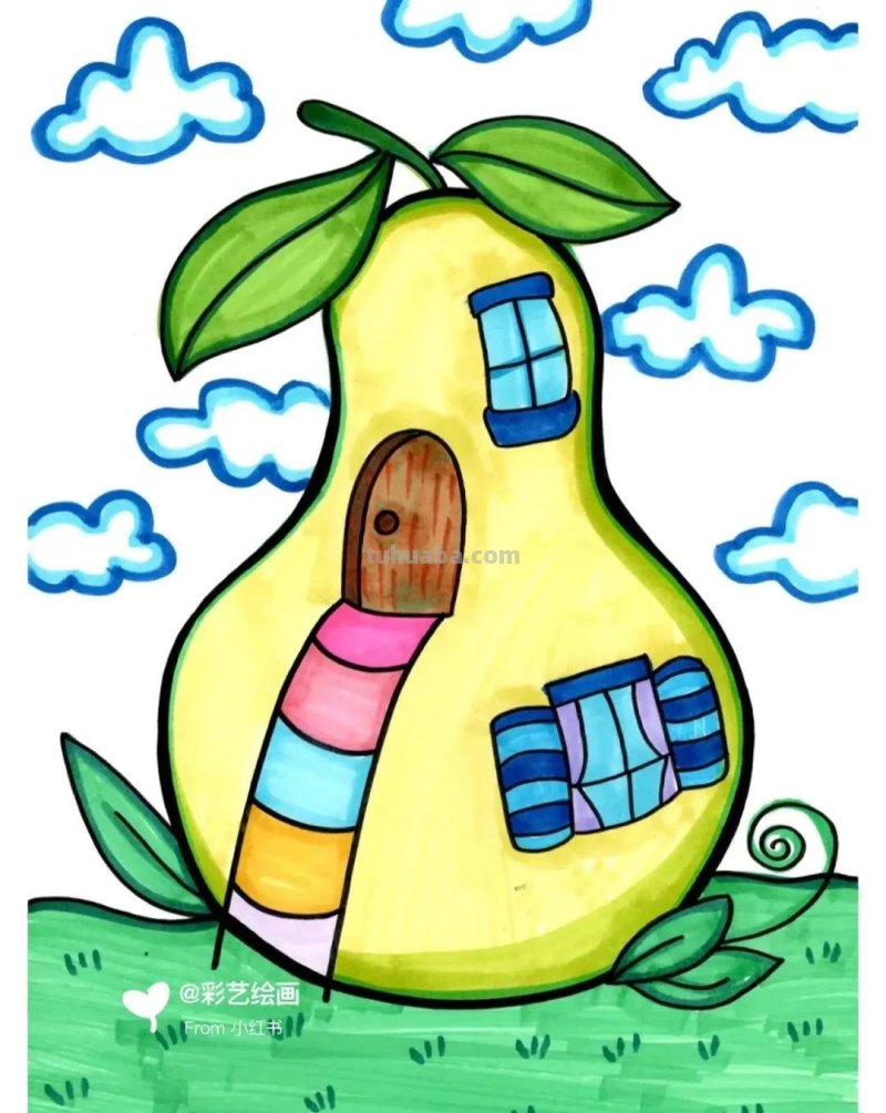 精选65张，适合1到3年级小朋友画的简单又可爱的简笔画素材！收藏