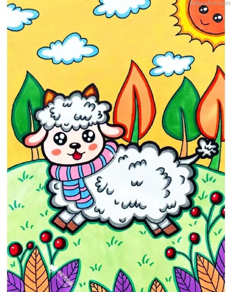 精选65张，适合1到3年级小朋友画的简单又可爱的简笔画素材！收藏