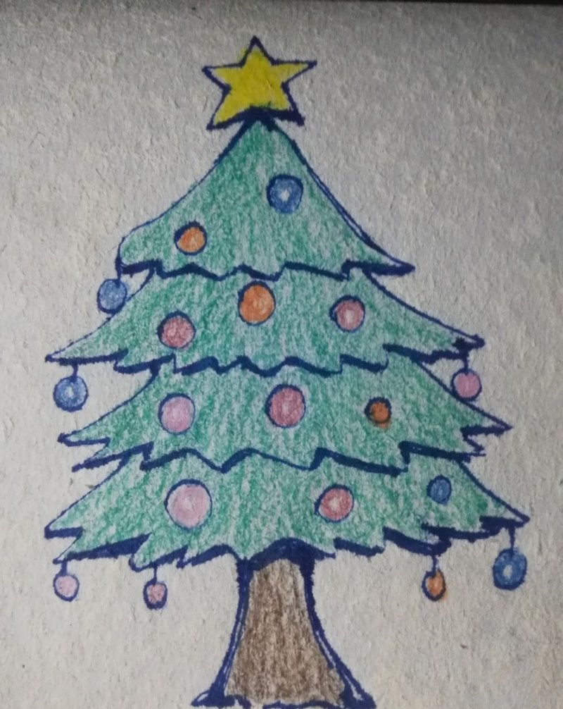 彩铅树怎么画（彩铅树怎么画简单）