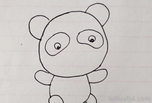 熊猫怎么画 简笔画（熊猫怎么画简笔画可爱）
