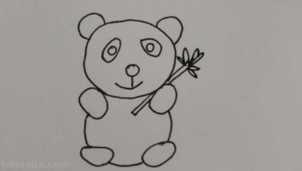 熊猫怎么画 简笔画（熊猫怎么画简笔画可爱）