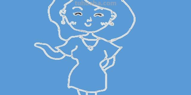 妈妈怎么画简笔画（漂亮的妈妈怎么画简笔画）