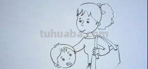 妈妈怎么画简笔画（漂亮的妈妈怎么画简笔画）