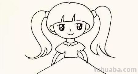 小女孩简笔画怎么画（没有穿衣服的小女孩简笔画怎么画）