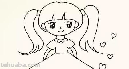 小女孩简笔画怎么画（没有穿衣服的小女孩简笔画怎么画）