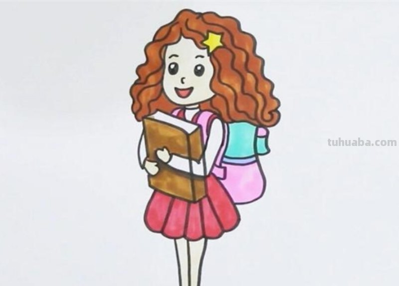 小女孩简笔画怎么画（没有穿衣服的小女孩简笔画怎么画）