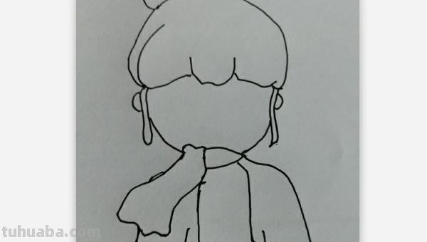 小女孩简笔画怎么画（没有穿衣服的小女孩简笔画怎么画）