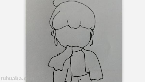 小女孩简笔画怎么画（没有穿衣服的小女孩简笔画怎么画）