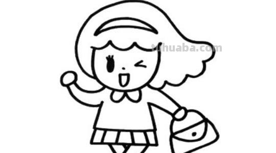 小女孩简笔画怎么画（没有穿衣服的小女孩简笔画怎么画）