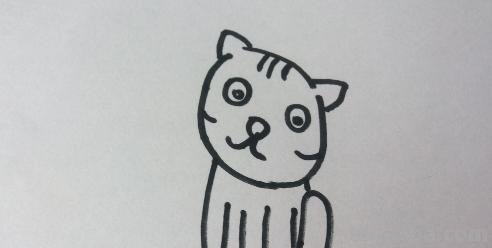 怎么画小猫简笔画（怎么画小猫简笔画 可爱）