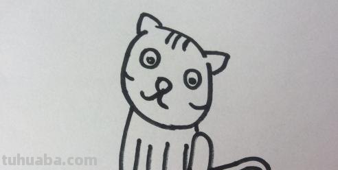 怎么画小猫简笔画（怎么画小猫简笔画 可爱）