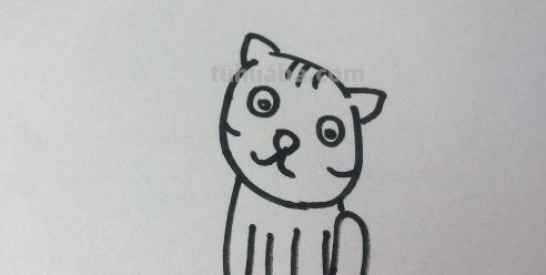 简笔画的猫怎么画（简笔画的猫怎么画才好看）