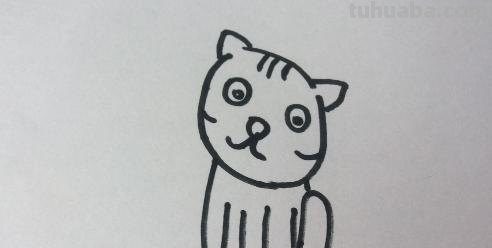 猫咪怎么画简笔画（趴着的猫咪怎么画简笔画）