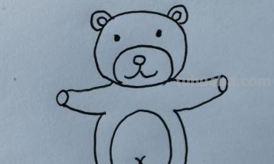 简笔画小熊怎么画（简笔画小熊怎么画可爱）