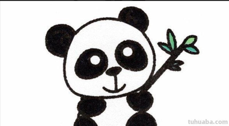 怎么画熊猫简笔画（怎么画熊猫简笔画 可爱）