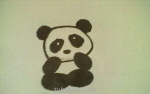 怎么画熊猫简笔画（怎么画熊猫简笔画 可爱）