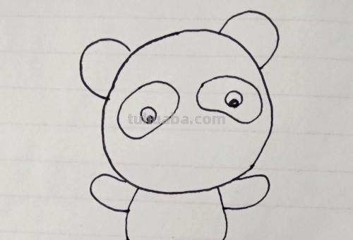 怎么画熊猫简笔画（怎么画熊猫简笔画 可爱）