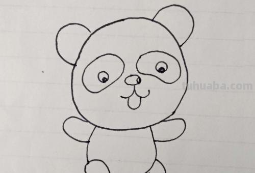 怎么画熊猫简笔画（怎么画熊猫简笔画 可爱）