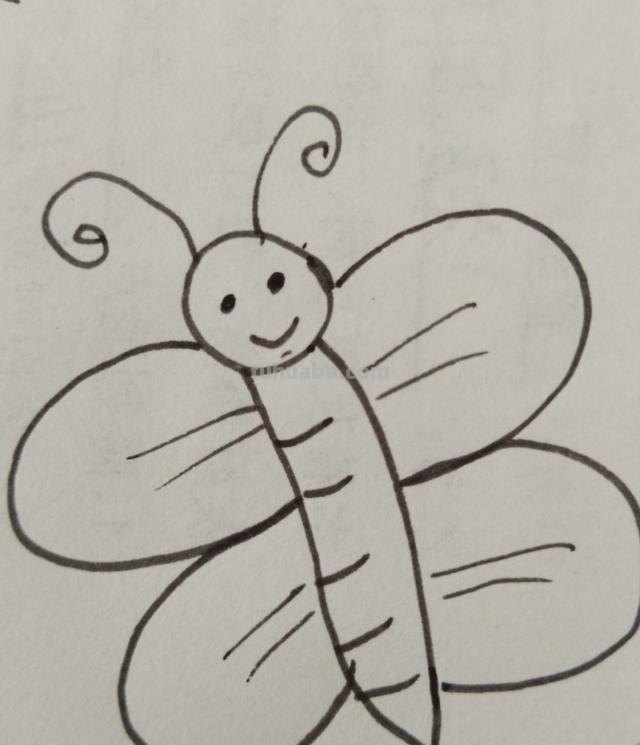 简笔画蝴蝶怎么画（简笔画蝴蝶怎么画简单又漂亮）