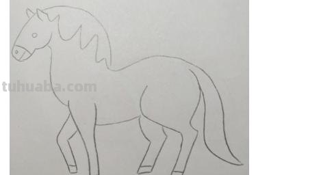 马怎么画简笔画（马怎么画简笔画 儿童）