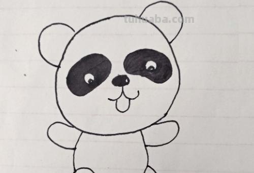 熊猫怎么画简笔画（熊猫怎么画简笔画可爱）