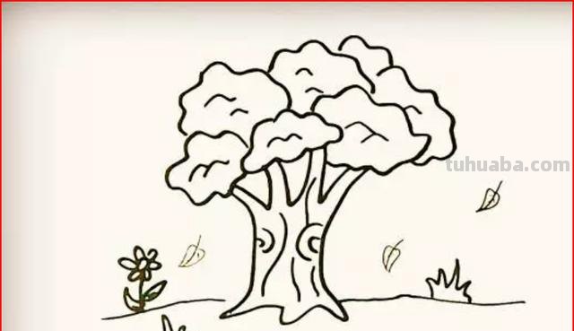 简笔画的树怎么画（简笔画的树怎么画 漂亮）