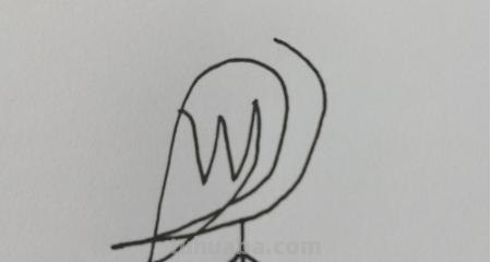 小鸟简笔画怎么画（电线上的小鸟简笔画怎么画）