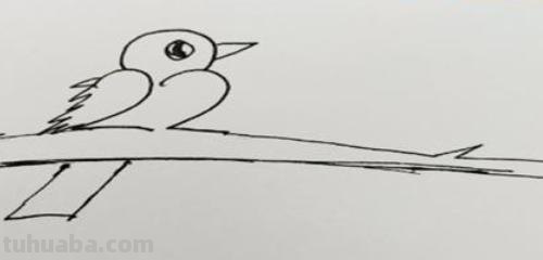 小鸟简笔画怎么画（电线上的小鸟简笔画怎么画）