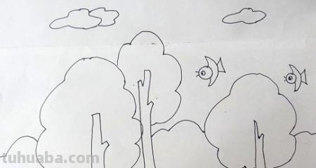 小鸟简笔画怎么画（电线上的小鸟简笔画怎么画）