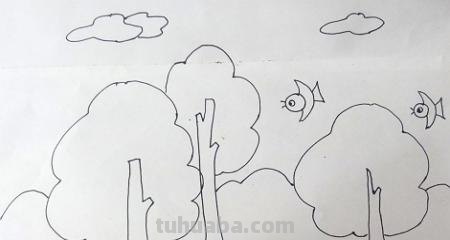 小鸟简笔画怎么画（电线上的小鸟简笔画怎么画）