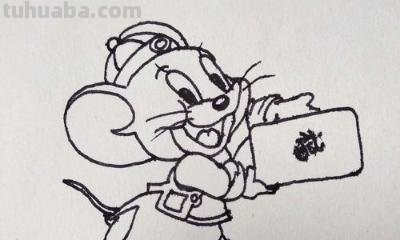 老鼠简笔画怎么画（猫抓老鼠简笔画怎么画）