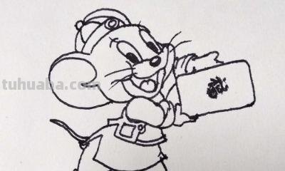 老鼠简笔画怎么画（猫抓老鼠简笔画怎么画）