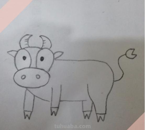 牛怎么画简笔画（牛怎么画简笔画 儿童）