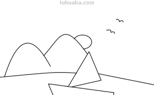 山怎么画简笔画(环形山怎么画简笔画) 山怎么画简笔画(环形山怎么画简笔画)