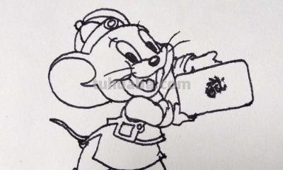 老鼠怎么画简笔画（老鼠怎么画简笔画7加2）