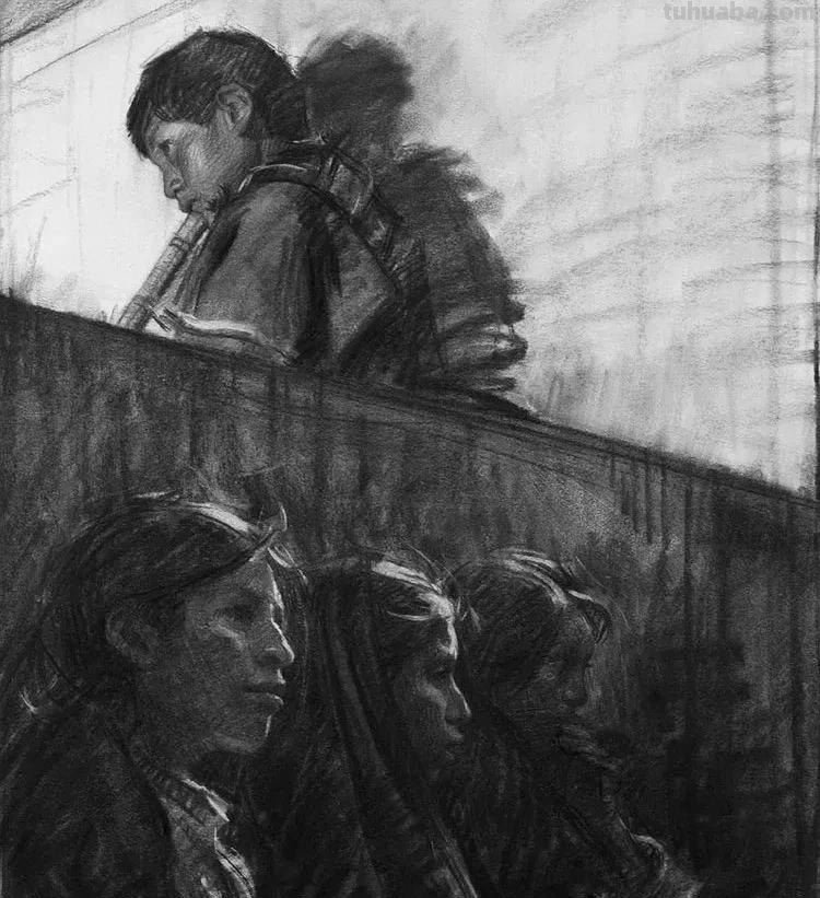 美国学院派素描,严谨生动的造型 美国学院派素描,严谨生动的造型