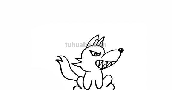 简笔画狼怎么画（简笔画狼怎么画简单的）