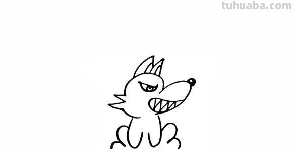 简笔画狼怎么画（简笔画狼怎么画简单的）