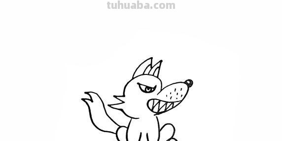 简笔画狼怎么画（简笔画狼怎么画简单的）