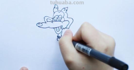 狼怎么画简笔画（大灰狼怎么画简笔画）