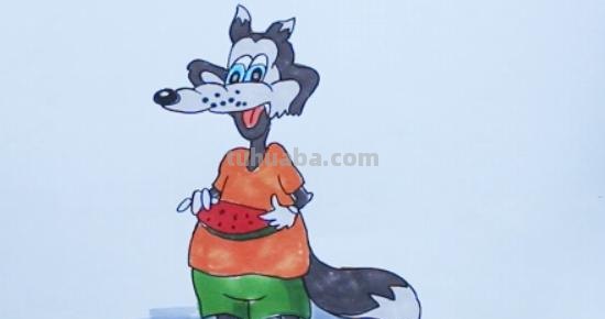 狼怎么画简笔画（大灰狼怎么画简笔画）