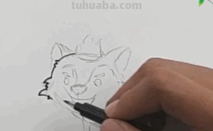 狼怎么画简笔画（大灰狼怎么画简笔画）