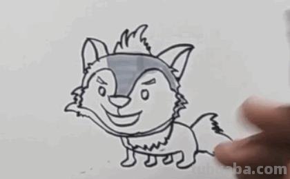 狼怎么画简笔画（大灰狼怎么画简笔画）