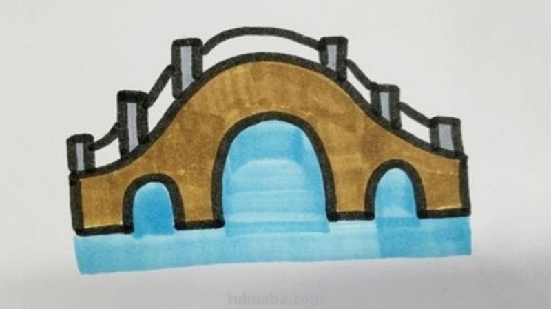 桥怎么画简笔画（金门大桥怎么画简笔画）