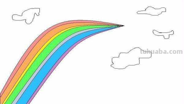 彩虹简笔画怎么画（彩虹简笔画怎么画有颜色的）