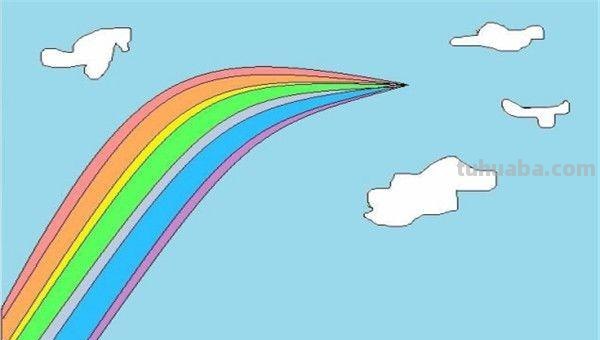 彩虹简笔画怎么画（彩虹简笔画怎么画有颜色的）