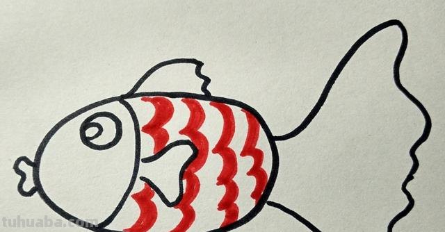 鱼的简笔画怎么画（小金鱼的简笔画怎么画）