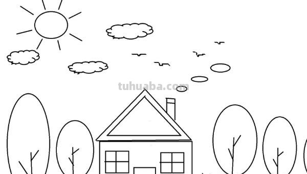 农村房子速写（农村房子速写优秀图片）