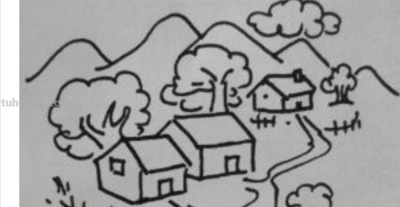 农村房子速写（农村房子速写优秀图片）