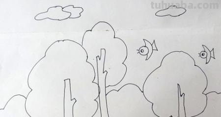 鸟的简笔画怎么画（一群鸟的简笔画怎么画）